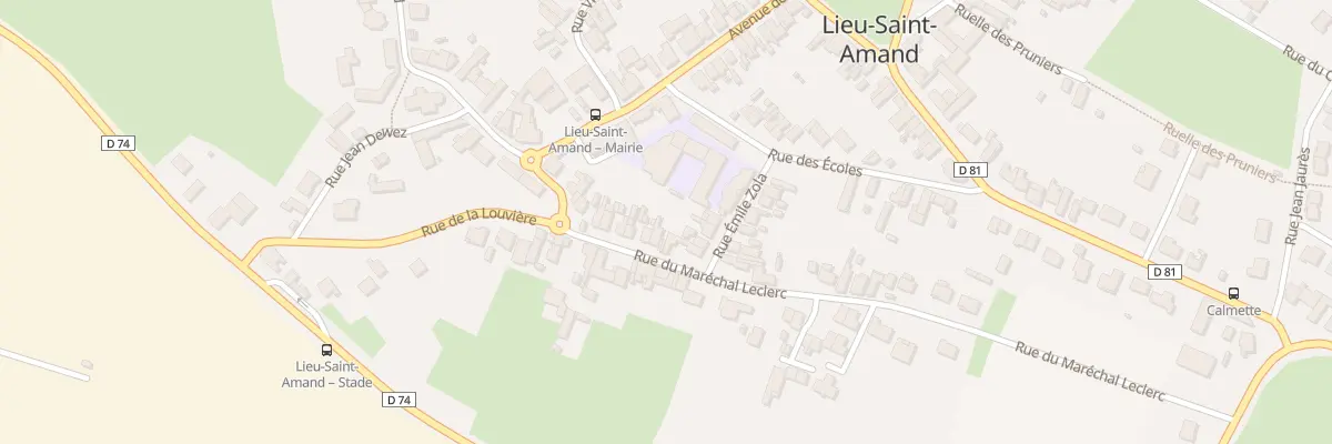 Plan du 13 Rue du Marechal Leclerc à Lieu-Saint-Amand