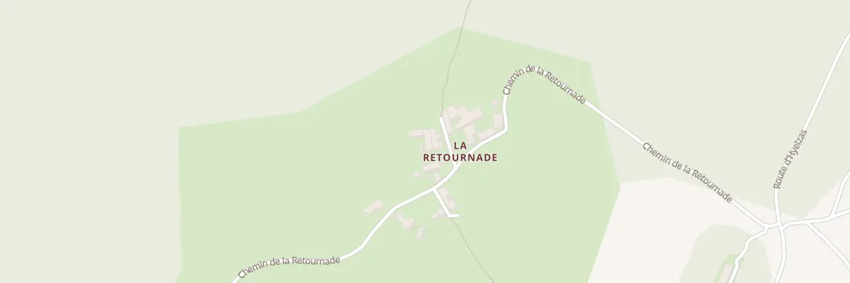 Plan du 5034 La Retournade à Hures-la-Parade