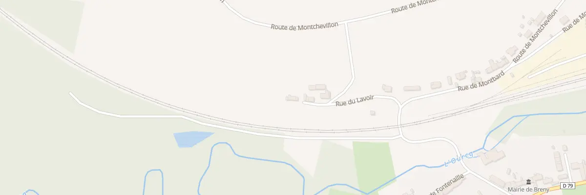Plan du 6 Rue du Lavoir à Breny