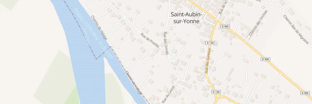 Plan du 3 Rue de Presles à Saint-Aubin-sur-Yonne