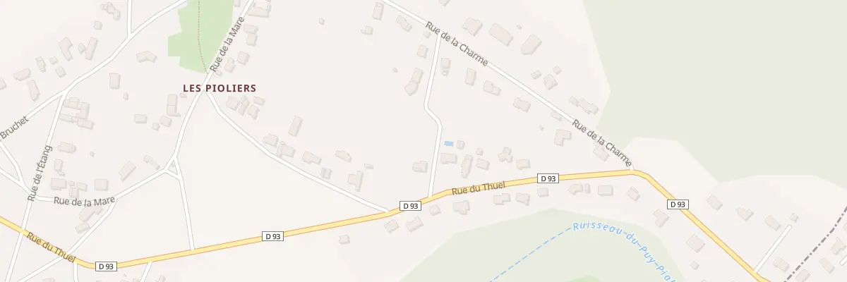 Plan du 15 Rue du Thuel les Pioliers à Villeneuve-les-Cerfs