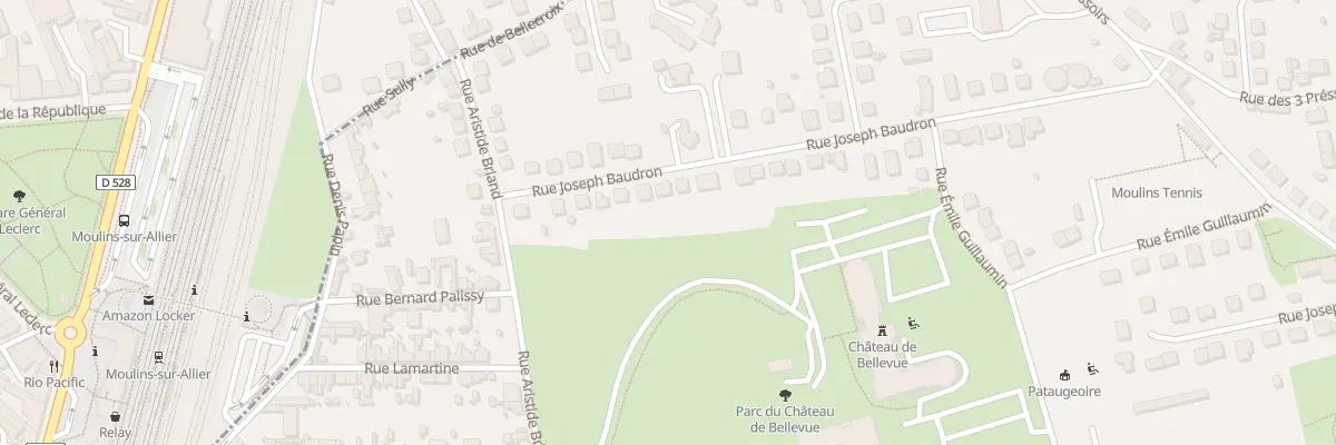 Plan du 34 Rue Joseph Baudron à Yzeure