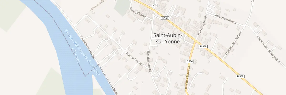 Plan du 17 Rue des Ormes à Saint-Aubin-sur-Yonne