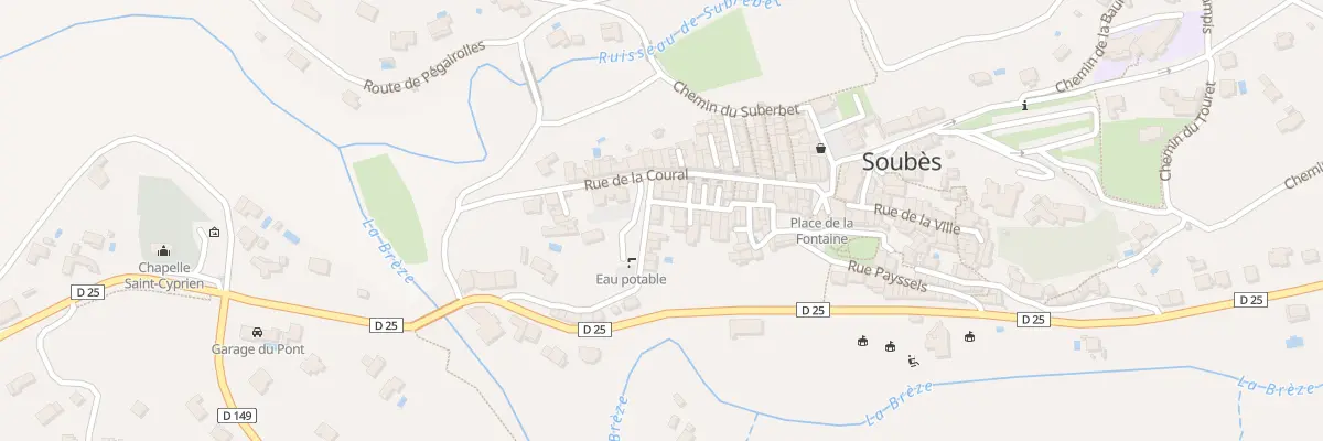 Plan du 3 Che Vieux à Soubès