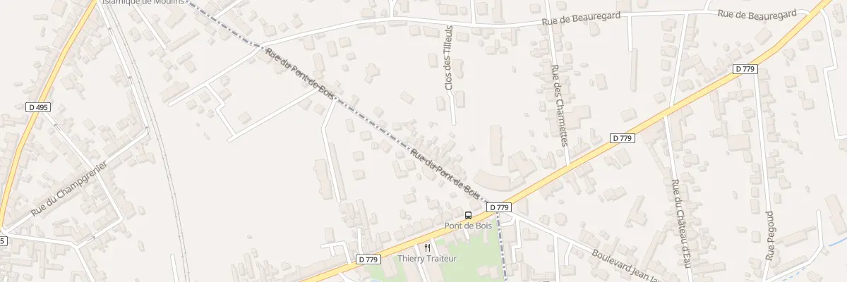 Plan du 18 Rue du Pont de Bois à Yzeure