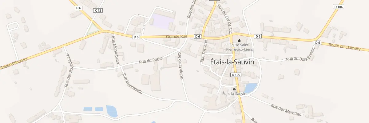 Plan du 9 Rue de la Vigne à Étais-la-Sauvin