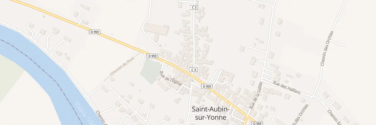 Plan du 3 Rte de la Tuilerie à Saint-Aubin-sur-Yonne
