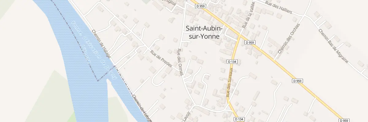 Plan du 24 Rue des Ormes à Saint-Aubin-sur-Yonne