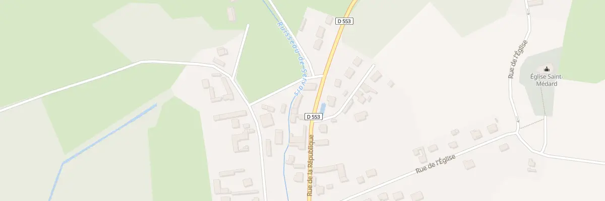 Plan du 11 Rue de la République à Servais