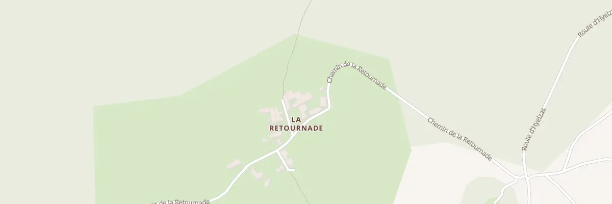 Plan du 5032 La Retournade à Hures-la-Parade