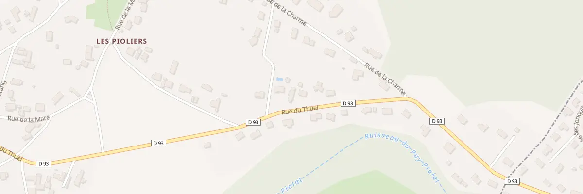 Plan du 11 Rue du Thuel les Pioliers à Villeneuve-les-Cerfs