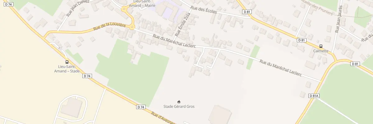 Plan du 22B Rue du Marechal Leclerc à Lieu-Saint-Amand