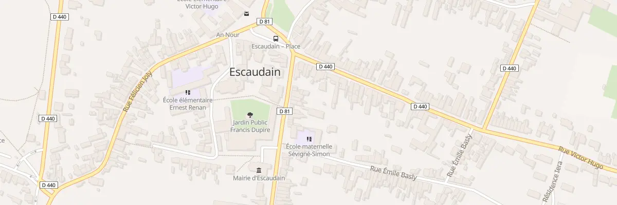 Plan du 5 Rue Paul Bert à Escaudain