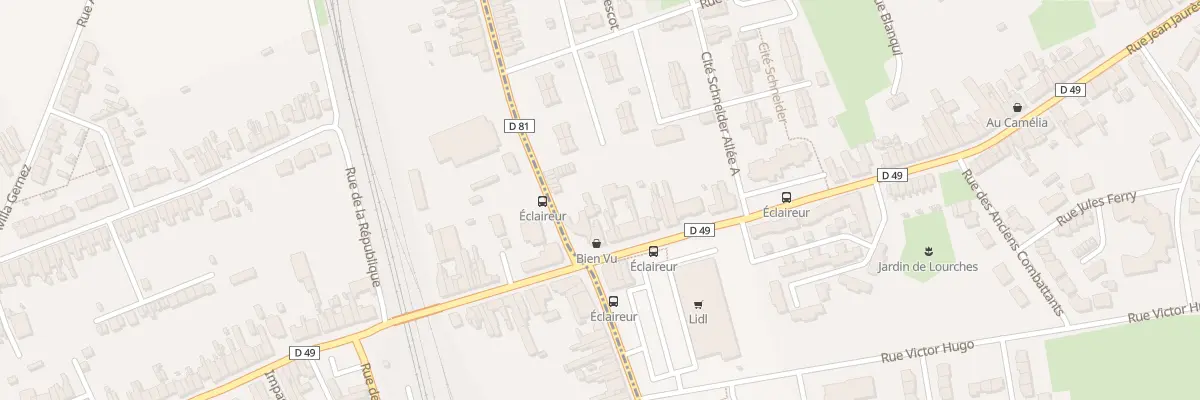 Plan du 23 Rue Jean Jaurès à Lourches
