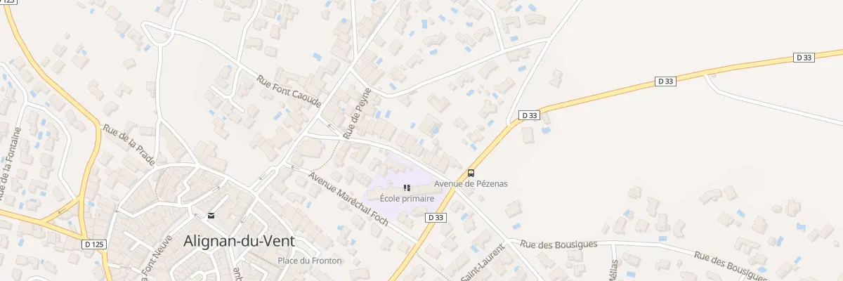 Plan du 23 Rue de l’Armistice à Alignan-du-Vent