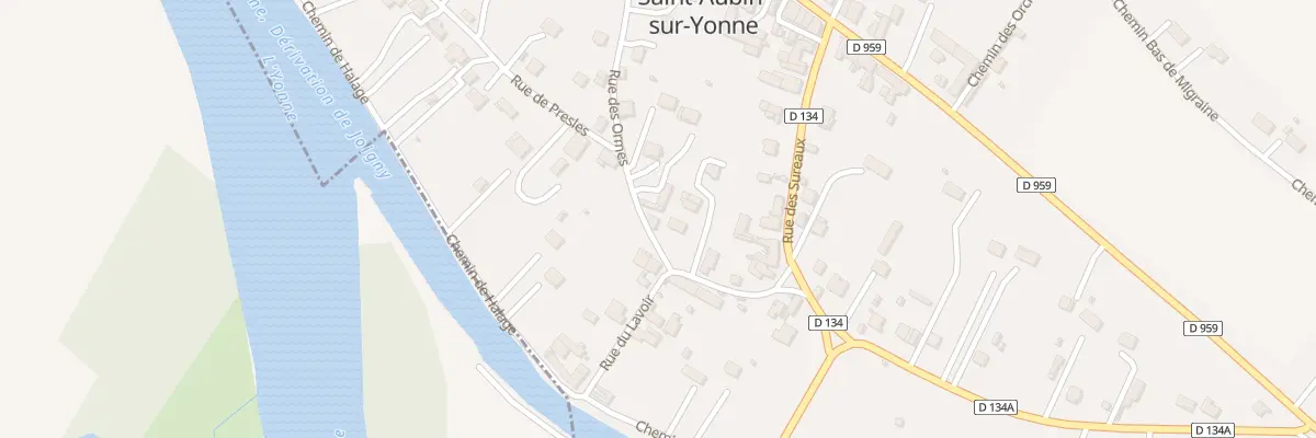 Plan du 16 Rue des Ormes à Saint-Aubin-sur-Yonne