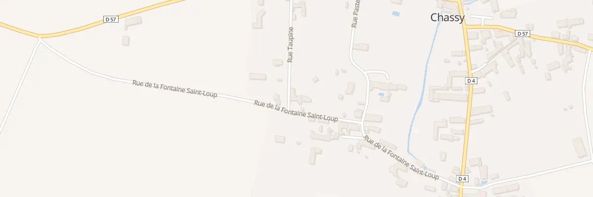 Plan du 12 Rue de la Fontaine St Loup à Chassy
