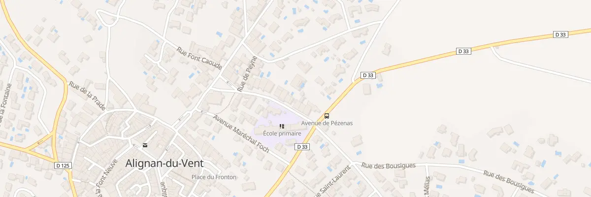 Plan du 25 Rue de l’Armistice à Alignan-du-Vent