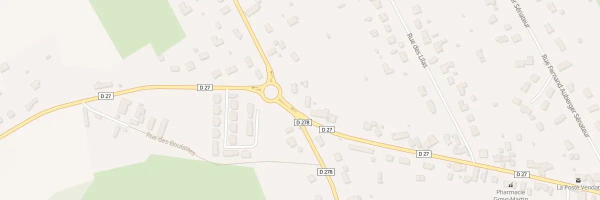 Plan du 62 Rue des Landes à Vendat