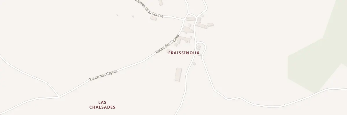 Plan du 5487 Fraissinoux à Rimeize