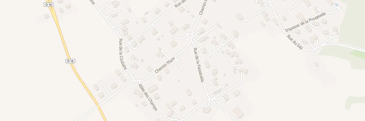 Plan du 13 Che Plom à Vézézoux