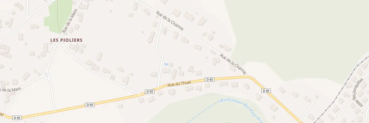 Plan du 9 Rue du Thuel les Pioliers à Villeneuve-les-Cerfs