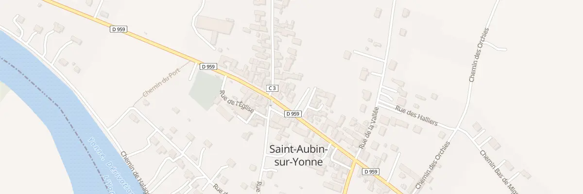 Plan du 78 Rte Nationale à Saint-Aubin-sur-Yonne