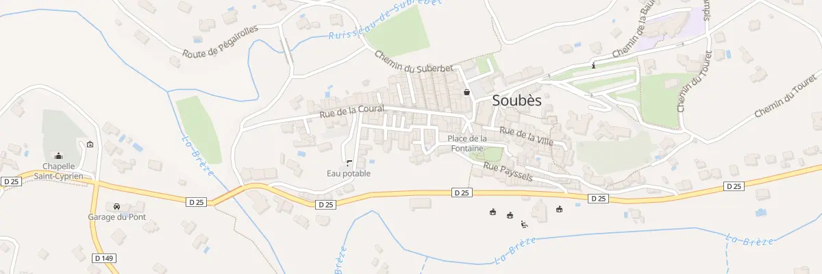 Plan du 13 Rue de Pecoule à Soubès