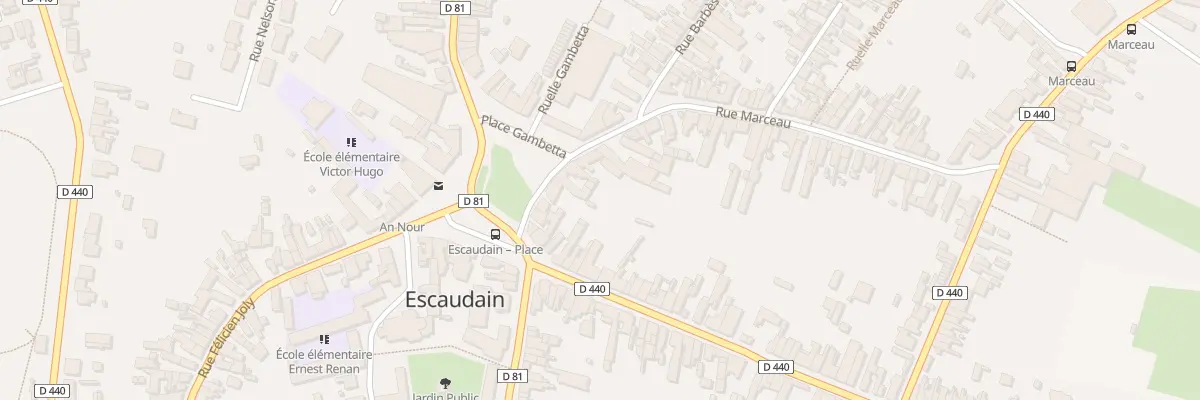 Plan du 5 Pl Gambetta à Escaudain