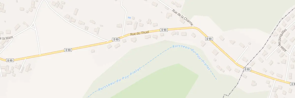 Plan du 18 Rue du Thuel les Pioliers à Villeneuve-les-Cerfs