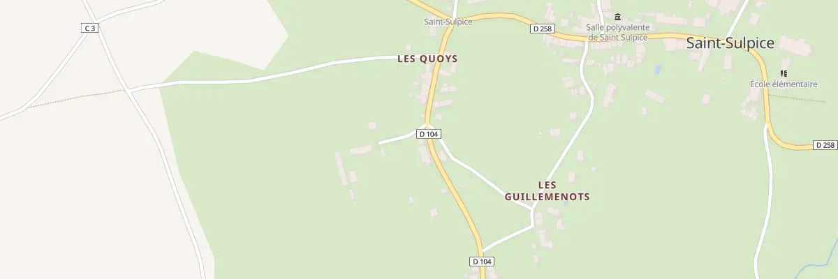 Plan du 14 Rte de St Benin d’Azy à Saint-Sulpice