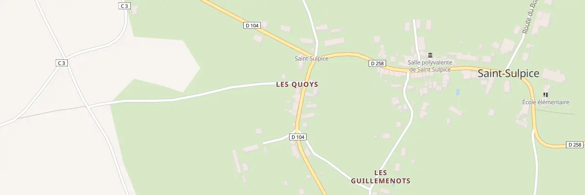 Plan du 4 Rte de St Benin d’Azy à Saint-Sulpice