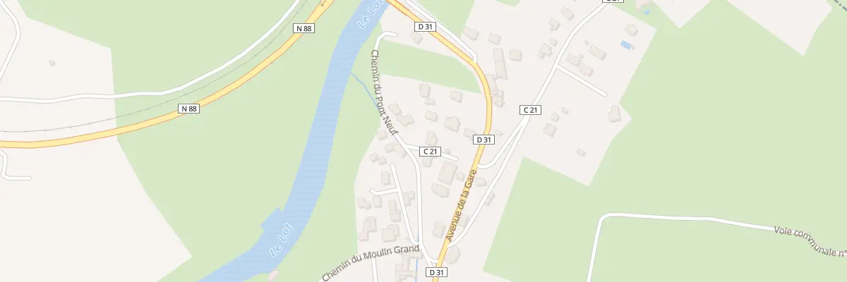 Plan du 16 Che du Pont Neuf à Chanac