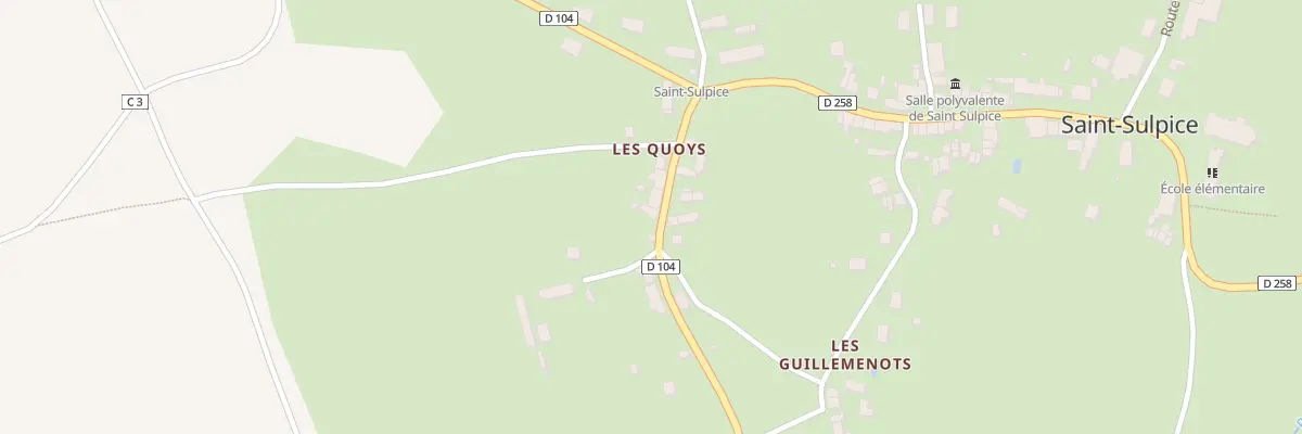 Plan du 8 Rte de Saint-Benin-d’Azy à Saint-Sulpice