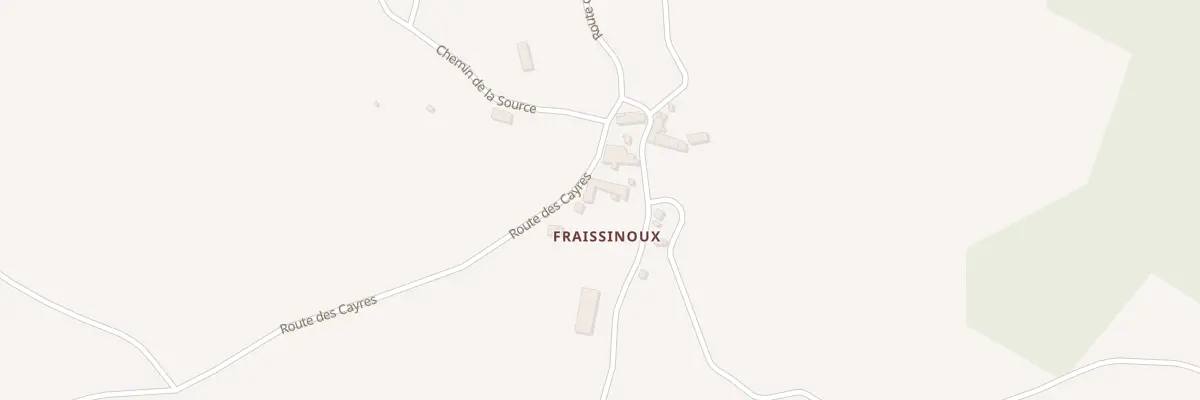 Plan du 5010 Lou Ramio et Fraissinoux à Rimeize