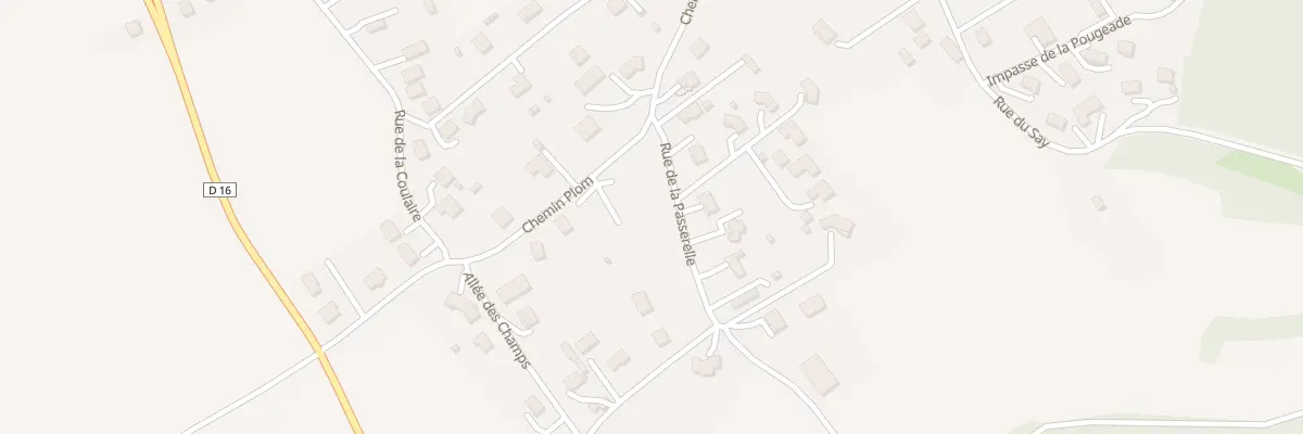 Plan du 4 Rue de la Passerelle à Vézézoux