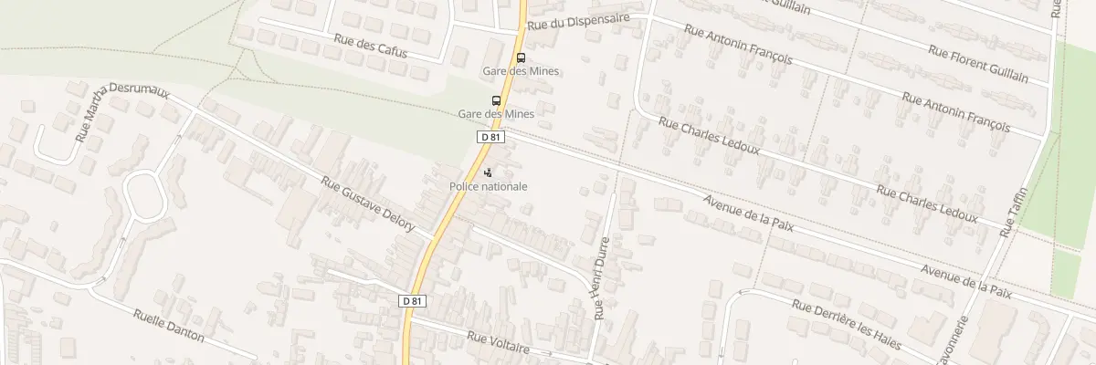 Plan du 68 Rue Jean Jaurès à Escaudain