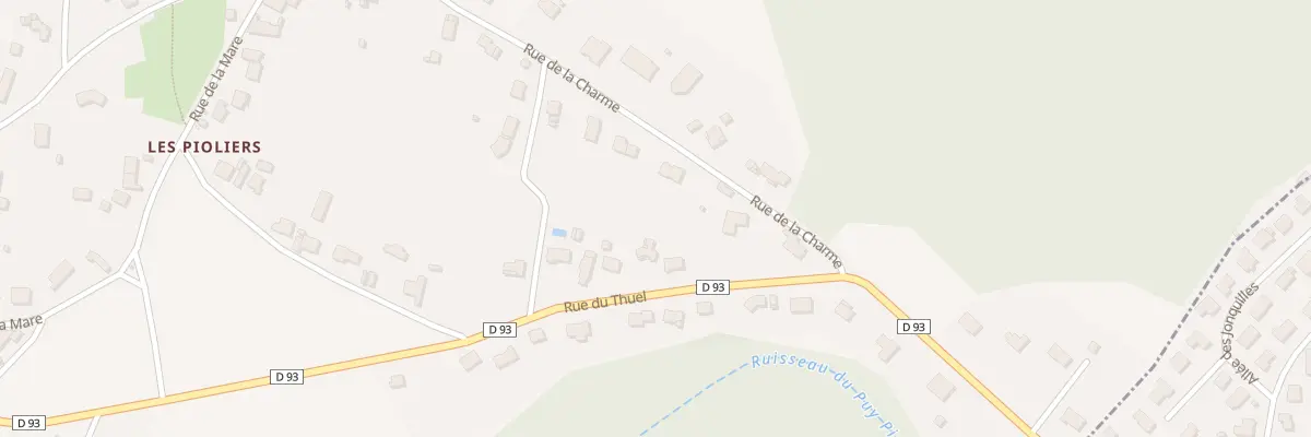 Plan du 7 Rue du Thuel les Pioliers à Villeneuve-les-Cerfs
