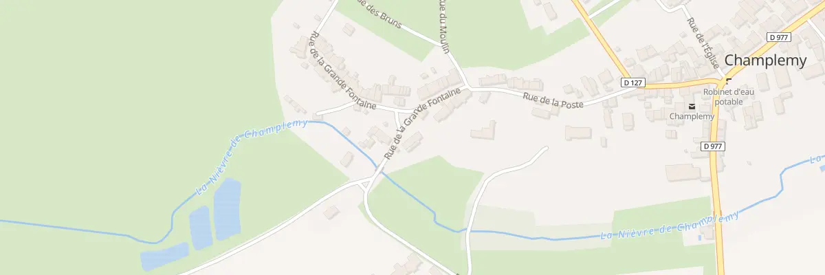 Plan du 9 Rue de Grande Fontaine à Champlemy