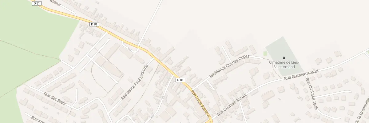 Plan du 16 Rue Louis Pasteur à Lieu-Saint-Amand