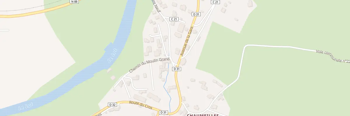 Plan du 7 Av de la Gare à Chanac