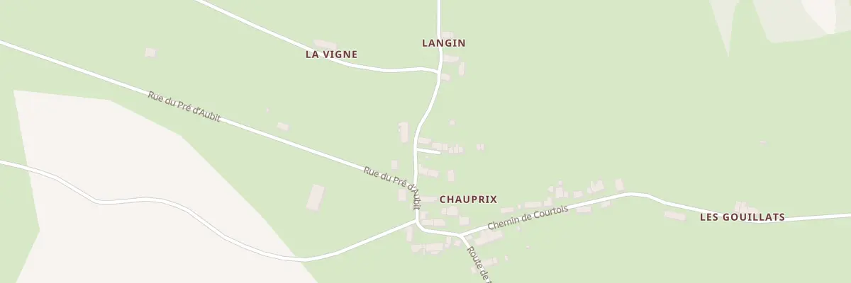 Plan du 207 Chauprix à Nolay