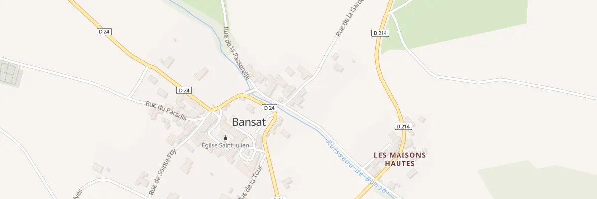 Plan du 2 Rue de la Garde à Bansat