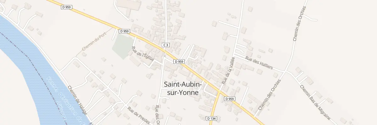 Plan du 72B Rte Nationale à Saint-Aubin-sur-Yonne