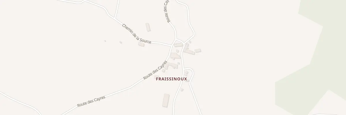 Plan du 5011 Lou Ramio et Fraissinoux à Rimeize