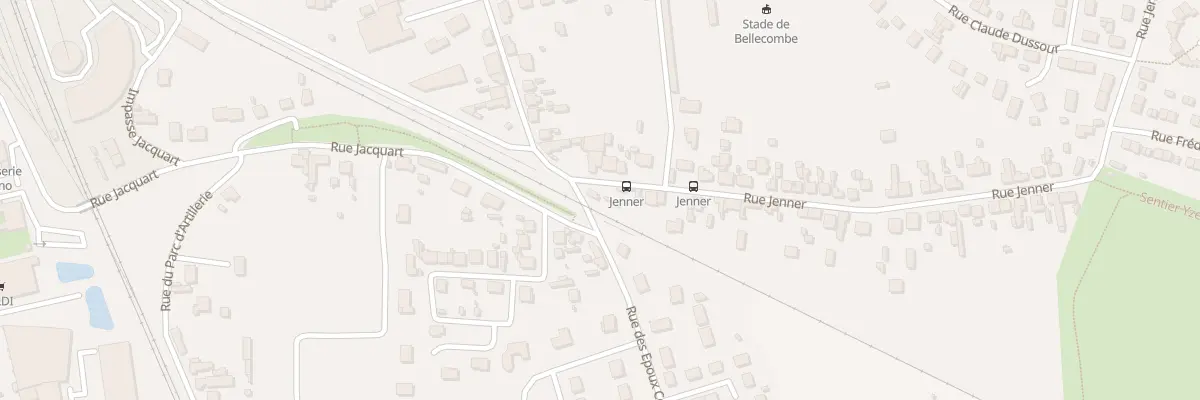 Plan du 2B Rue Jenner à Yzeure