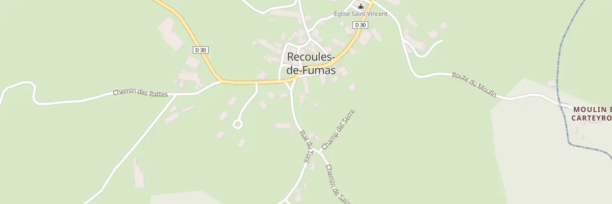 Plan du 5004 Recoules de Fumas à Recoules-de-Fumas