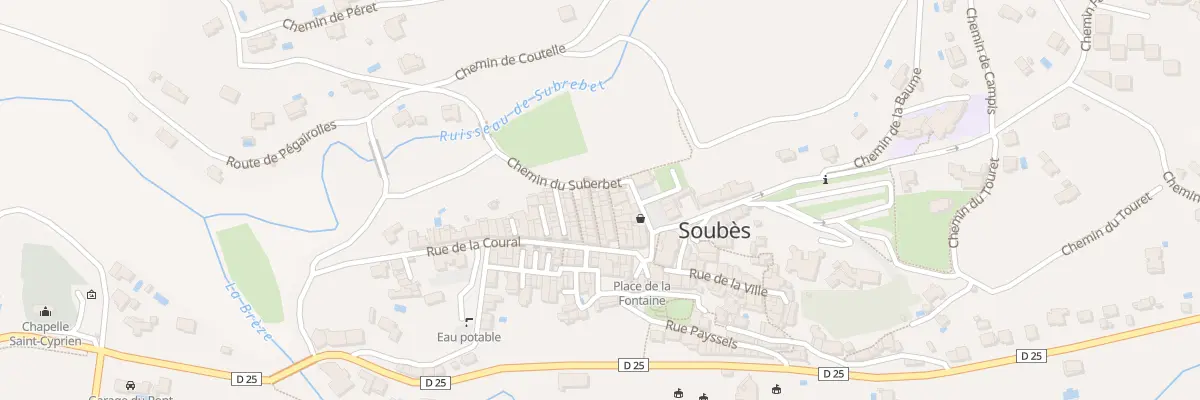 Plan du 10 Rue de Caylus à Soubès