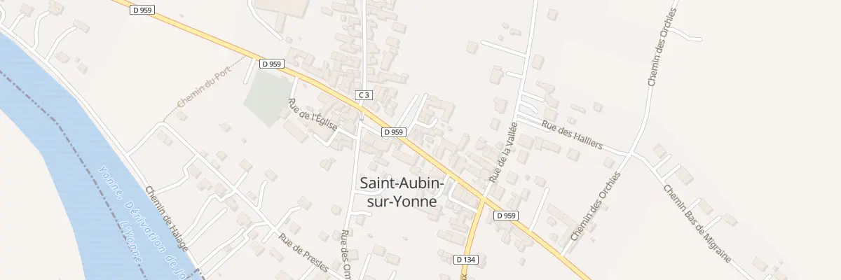 Plan du 72 Rte Nationale à Saint-Aubin-sur-Yonne