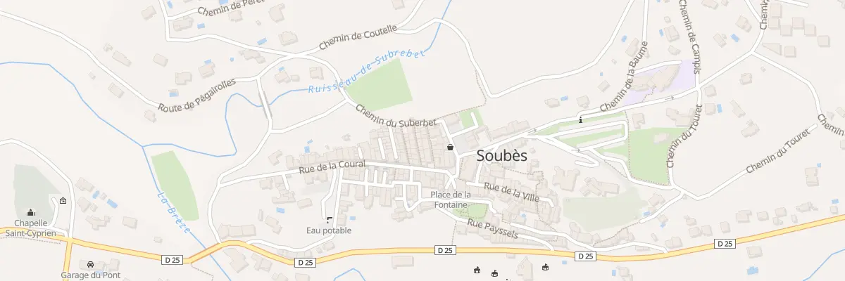 Plan du 8 Rue de Caylus à Soubès